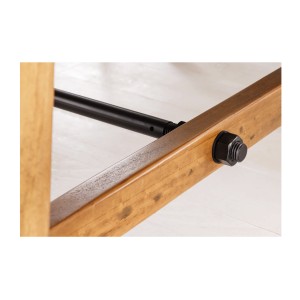 Grande table RANCHO – Rectangulaire 400 cm – Bois massif de pin recyclé et métal – Style rustique