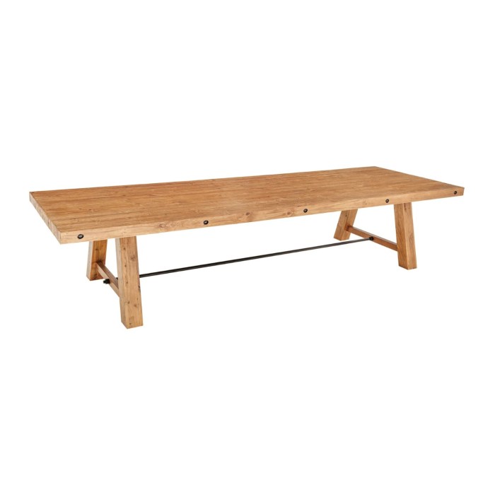 Table RANCHO 400cm sur fond blanc