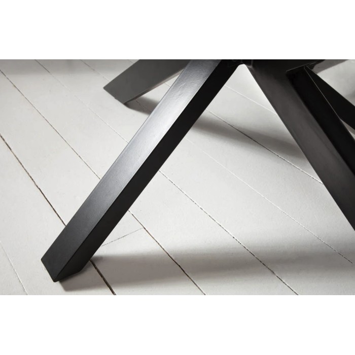 Tavolo da pranzo SOLARA – Rettangolare 180 cm – Legno massiccio di Sheesham e metallo – Stile industriale