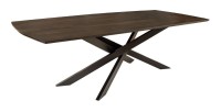 Table de salle à manger ARKOS – Rectangulaire 220 cm – Bois de manguier et métal – Style contemporain