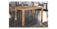 Table de salle à manger TAVINA – Rectangulaire 120 cm – Bois massif – Style rustique