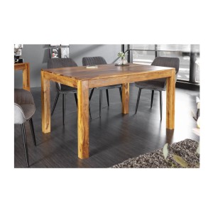 Table de salle à manger TAVINA – Rectangulaire 120 cm – Bois massif – Style rustique
