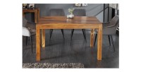 Table de salle à manger TAVINA – Rectangulaire 120 cm – Bois massif – Style rustique