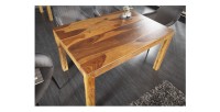 Table de salle à manger TAVINA – Rectangulaire 120 cm – Bois massif – Style rustique