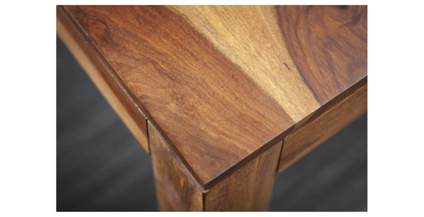 Table de salle à manger TAVINA – Rectangulaire 120 cm – Bois massif – Style rustique