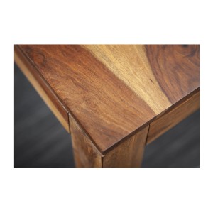 Table de salle à manger TAVINA – Rectangulaire 120 cm – Bois massif – Style rustique