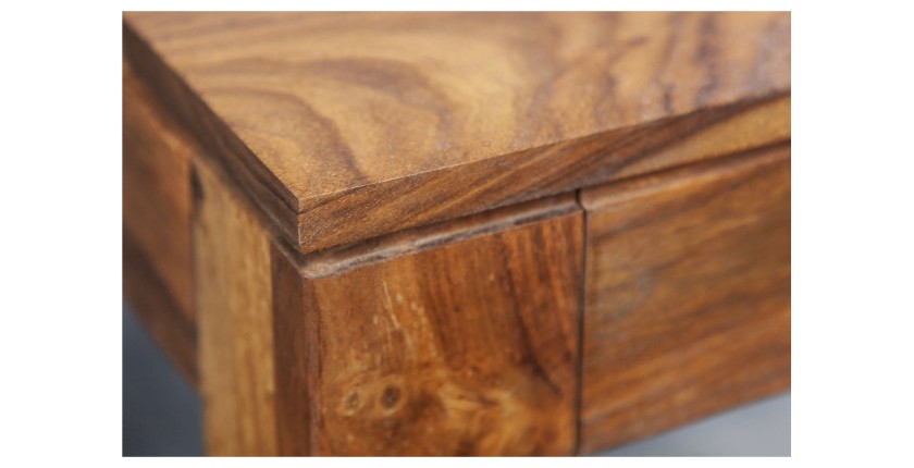 Table de salle à manger TAVINA – Rectangulaire 120 cm – Bois massif – Style rustique