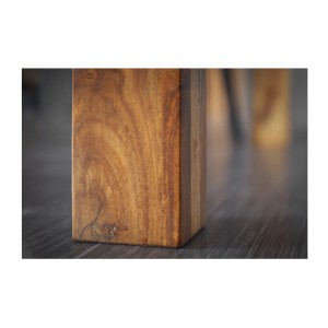 Table de salle à manger TAVINA – Rectangulaire 120 cm – Bois massif – Style rustique