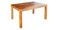Table de salle à manger TAVINA – Rectangulaire 120 cm – Bois massif – Style rustique