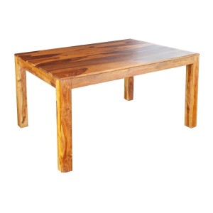 Table de salle à manger TAVINA – Rectangulaire 120 cm – Bois massif – Style rustique
