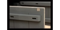 Buffet 170 cm 4 portes bois massif manguier fumé gris – Collection SÖREN