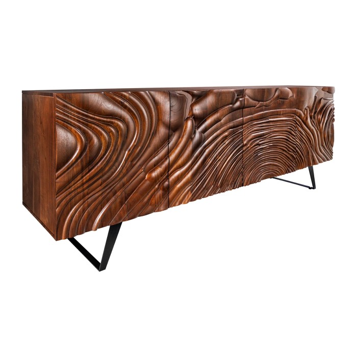 Buffet 175 cm 4 portes bois...