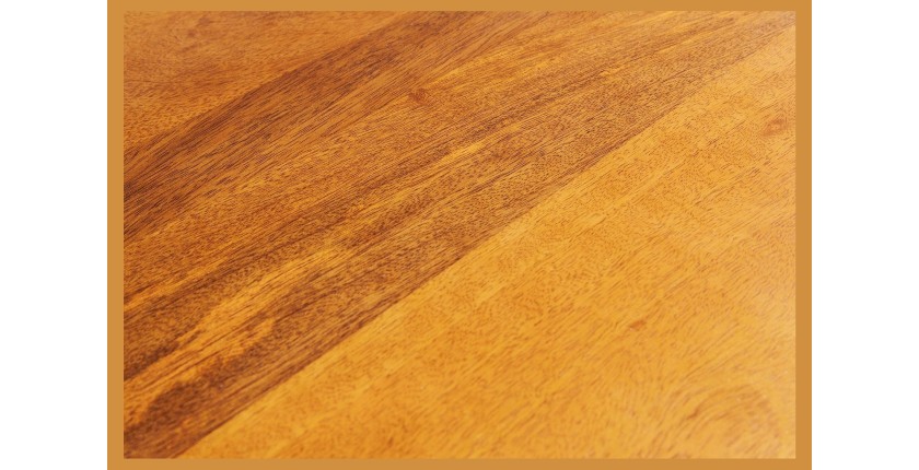 Buffet TERRAKAN 180 cm – Bois Massif de Manguier Marron – Façade Sculptée 3D