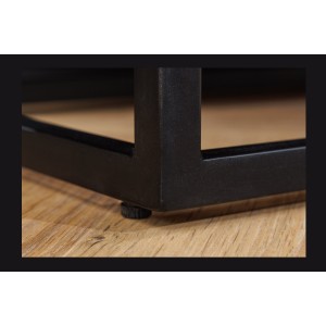 Buffet TERRAKAN 180 cm – Bois Massif de Manguier Marron – Façade Sculptée 3D