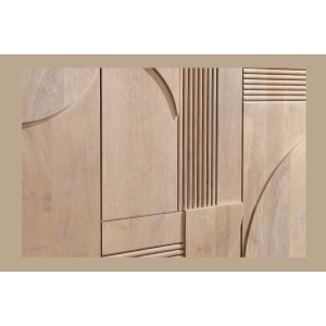 Buffet ORINO 170 cm – Bois massif de manguier blanchi – Style Art Déco 