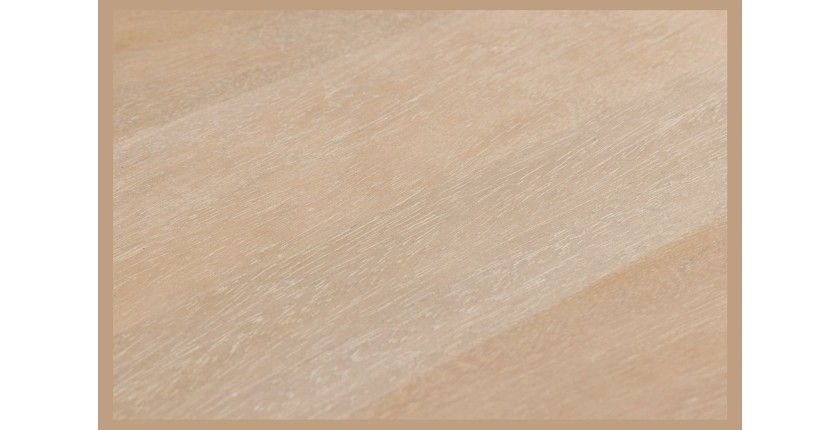 Buffet ORINO 170 cm – Bois massif de manguier blanchi – Style Art Déco 