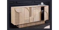 Buffet ORINO 170 cm – Bois massif de manguier blanchi – Style Art Déco 