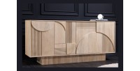 Buffet ORINO 170 cm – Bois massif de manguier blanchi – Style Art Déco 