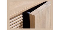 Buffet ORINO 170 cm – Bois massif de manguier blanchi – Style Art Déco 