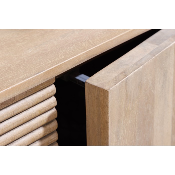 Buffet ORINO 170 cm – Bois massif de manguier blanchi – Style Art Déco 