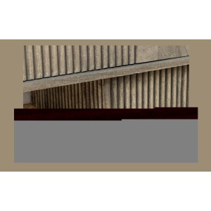 Buffet SYRMA 175 cm – Bois massif d’acacia sculpté – Design 3D dynamique