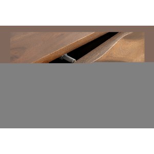 Buffet SYRMA 175 cm – Bois massif d’acacia sculpté – Design 3D dynamique