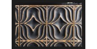 Buffet PALAZZO 180 cm – Bois massif gris et doré – Sculpté style rétro-vénitien