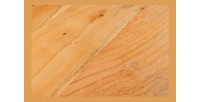 Buffet ARAVIS 145 cm – Bois massif acacia clair sculpté – 2 portes et 3 tiroirs