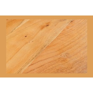 Buffet ARAVIS 145 cm – Bois massif acacia clair sculpté – 2 portes et 3 tiroirs