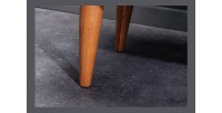 Buffet ARAVIS 145 cm – Bois massif acacia clair sculpté – 2 portes et 3 tiroirs