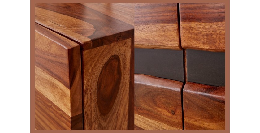 Set WILLIAM Badezimmermöbel – Dunkelgrau und Weiß – 64x191x34 cm