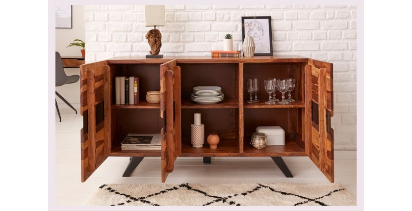 Set WILLIAM Badezimmermöbel – Dunkelgrau und Weiß – 64x191x34 cm