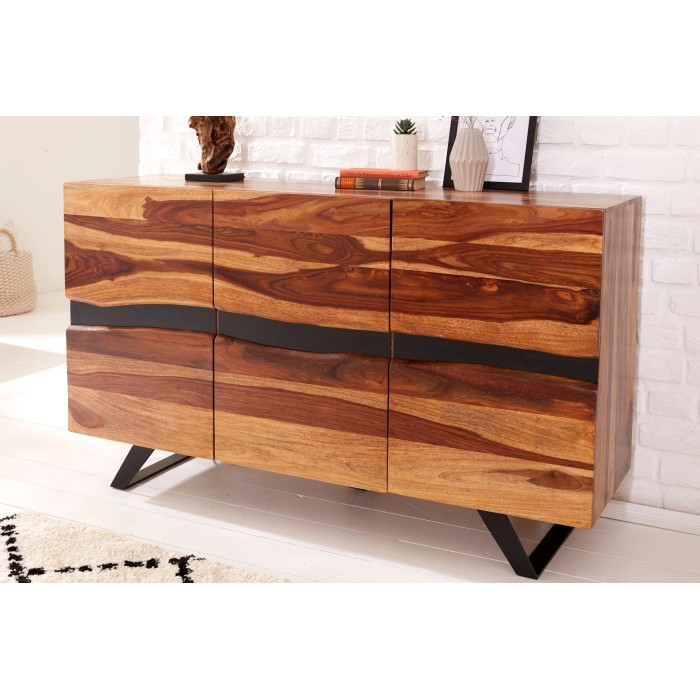 Set van badkamermeubels WILLIAM – Donkergrijs en wit – 64x191x34 cm