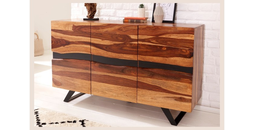 Set WILLIAM Badezimmermöbel – Dunkelgrau und Weiß – 64x191x34 cm