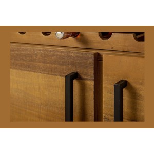 Ensemble de meubles de salle de bain WILLIAM – Gris foncé et blanc – 164x191x34 cm – Avec LED