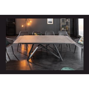 Zoom sur le système d'extension de la table LIXOR grise