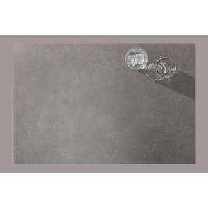 Table de salle à manger OBLIKA – Extensible 180 à 230 cm – Céramique grise anthracite et métal