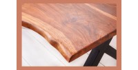 Zoom sur le coin de la table ORKAN 220cm