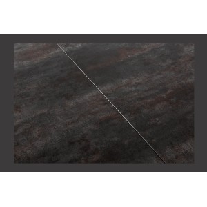 Table de salle à manger STELIX – Extensible 180 à 260 cm – Structure métal et plateau en verre trempé et céramique