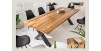 Table LODEN pieds en X 240cm vu de haut
