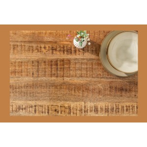 Zoom sur la texture du plateau de la table LODEN 240cm