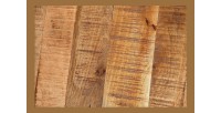 Zoom sur la texture du plateau de la table LODEN pieds en X 200cm