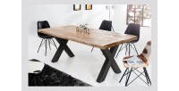 Table LODEN pieds en X 200cm vu sous un autre angle