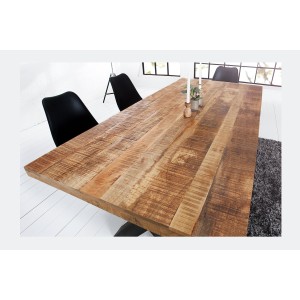Table LODEN pieds en X 200cm vu de haut