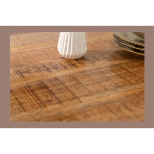 Zoom sur la texture du plateau de la table LODEN 160cm