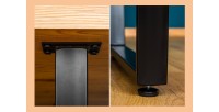 Zoom sur la structure de la table MERAX 160cm