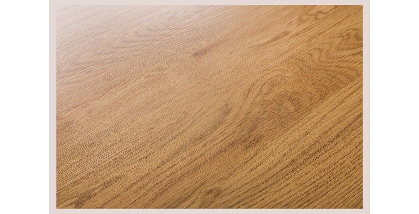 Zoom sur la texture du plateau de la table MERAX 160cm