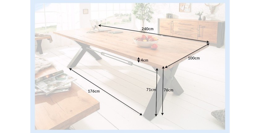 Table CHRIS 240cm dimensions