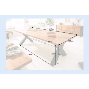 Table CHRIS 240cm dimensions