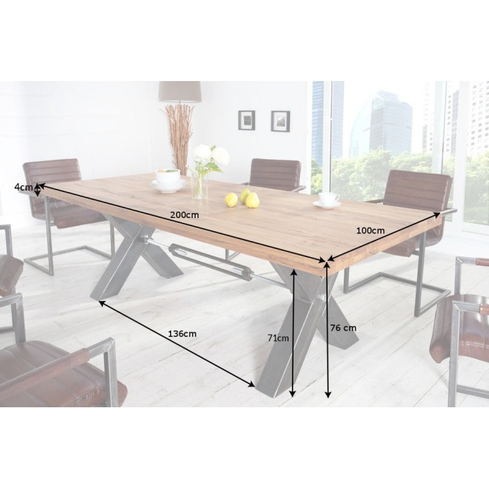 Table CHRIS 200cm dimensions